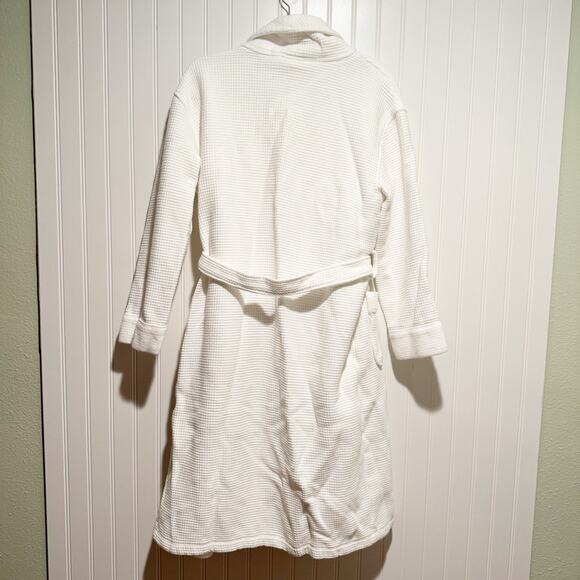 Cozy Earth White Waffle Cotton Robe Size Small - Picture 8 of 8
